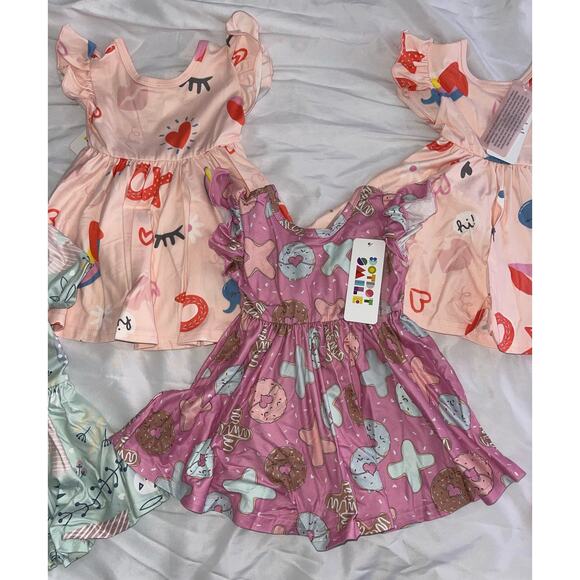 NWT Dot Dot Smile set of 5 Dresses with MSRP of $36 per Dress - Picture 3 of 12